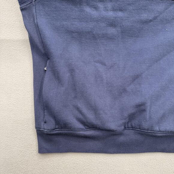 Fourlaps x Peloton Sweatshirt Mens XL Navy Blue Crewneck Zipper Pockets Athletic - Picture 6 of 10